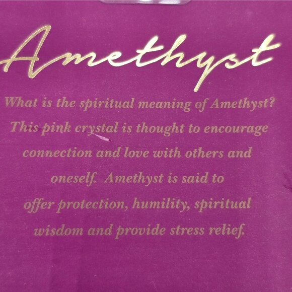 Bon Voyage 3-Piece Amethyst Gemstone Hair Accessory Set Bobby Pin Lab Made Stone - Picture 6 of 6